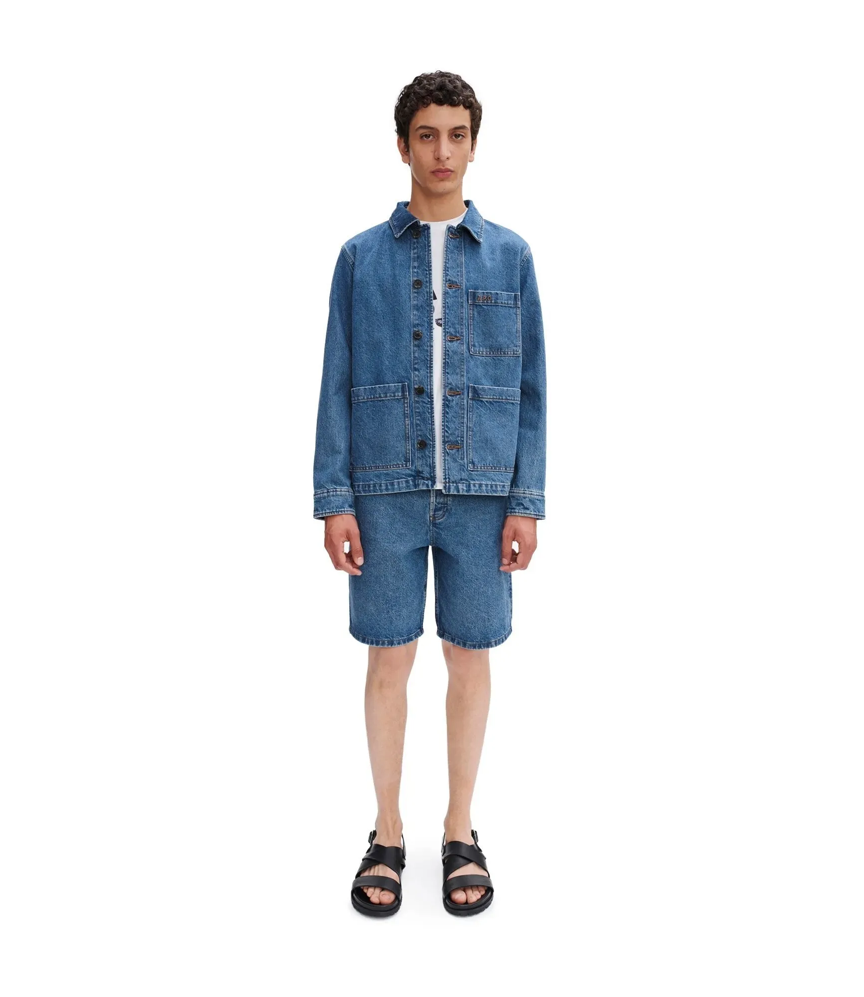 A.P.C. - Veste Nathanael H02609-  Homme - Indigo Délavé