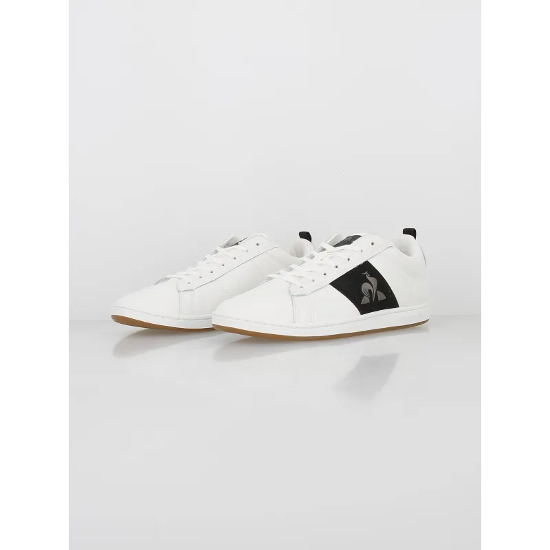 Le Coq Sportif short classic white leather sneakers for men - wimod