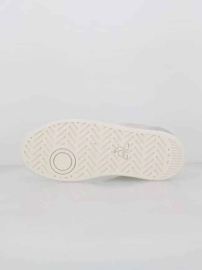Le Coq Sportif Olympia Optical Grey Leather Men's Sneakers