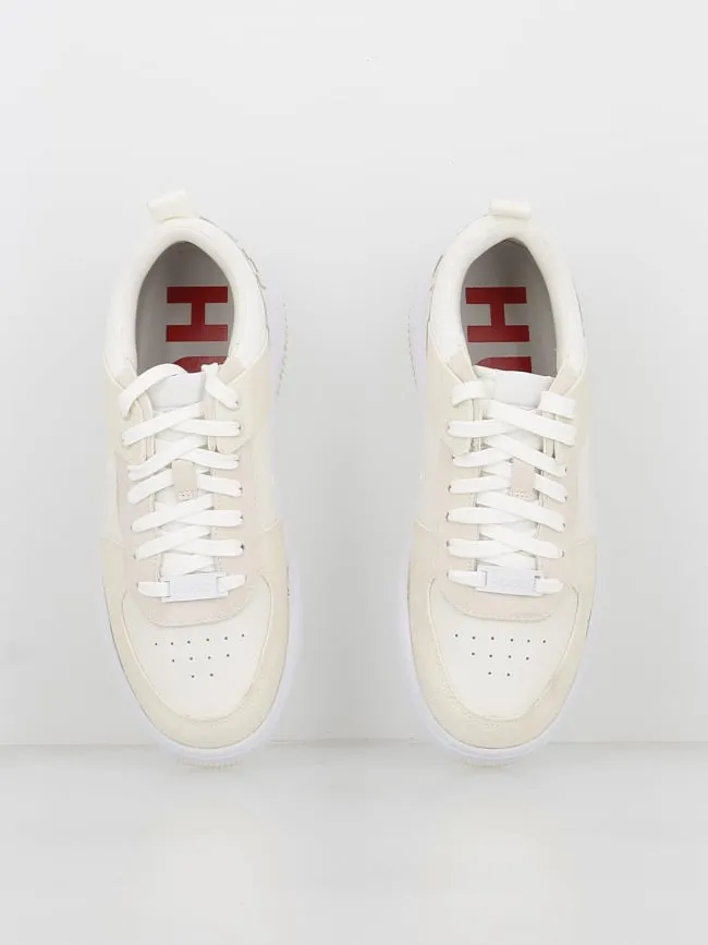 Bicolor white and cream women's sneakers - Hugo | wimod