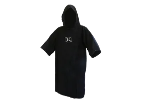 Black Surf Towel Poncho