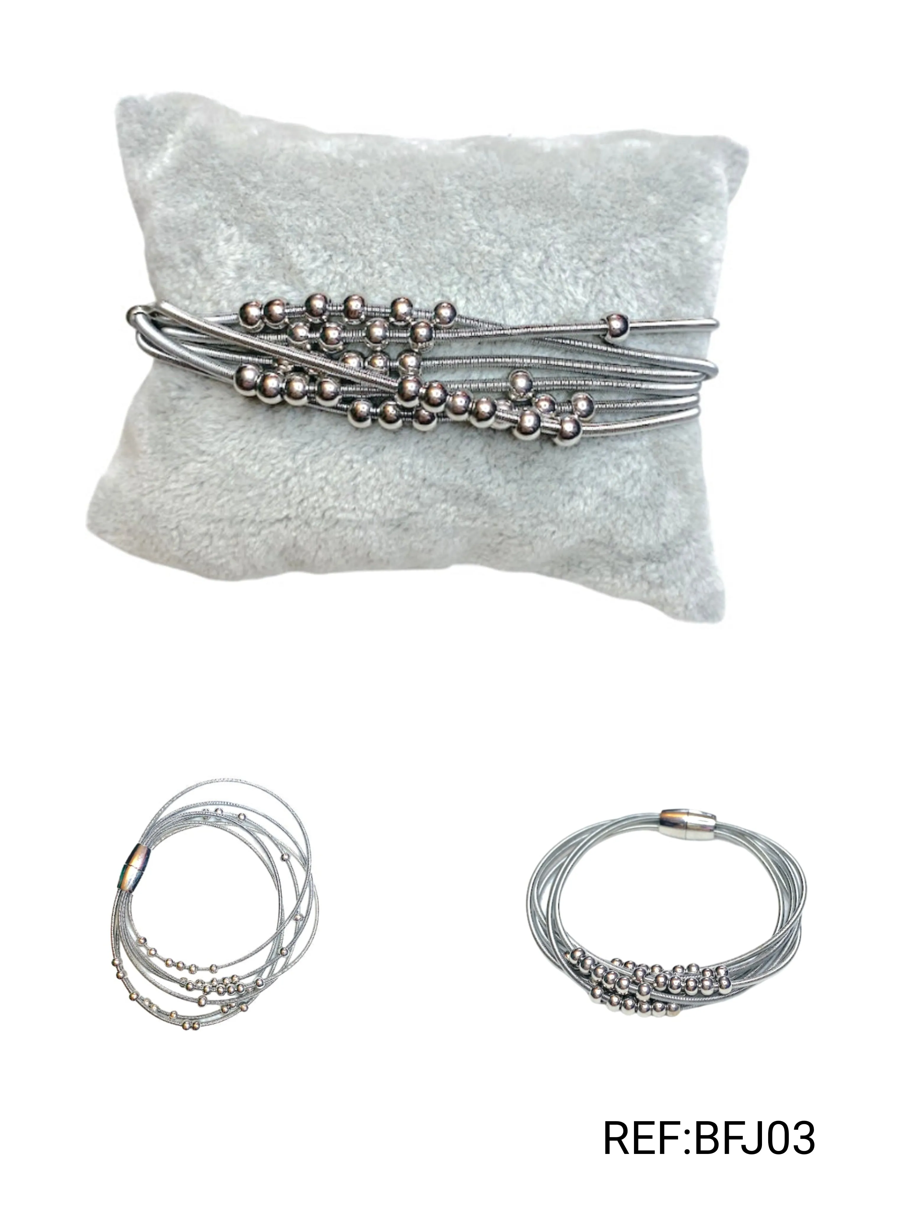 Bracelet multirang zigzag semainier #BFJ03 (x6)
