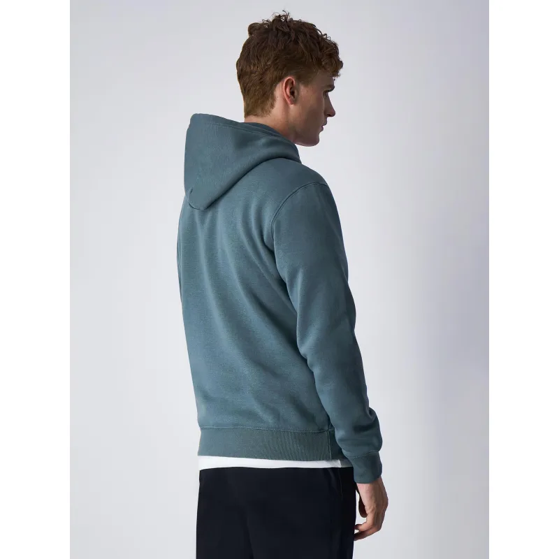Champion Green Khaki Embroidered Logo Hoodie for Men