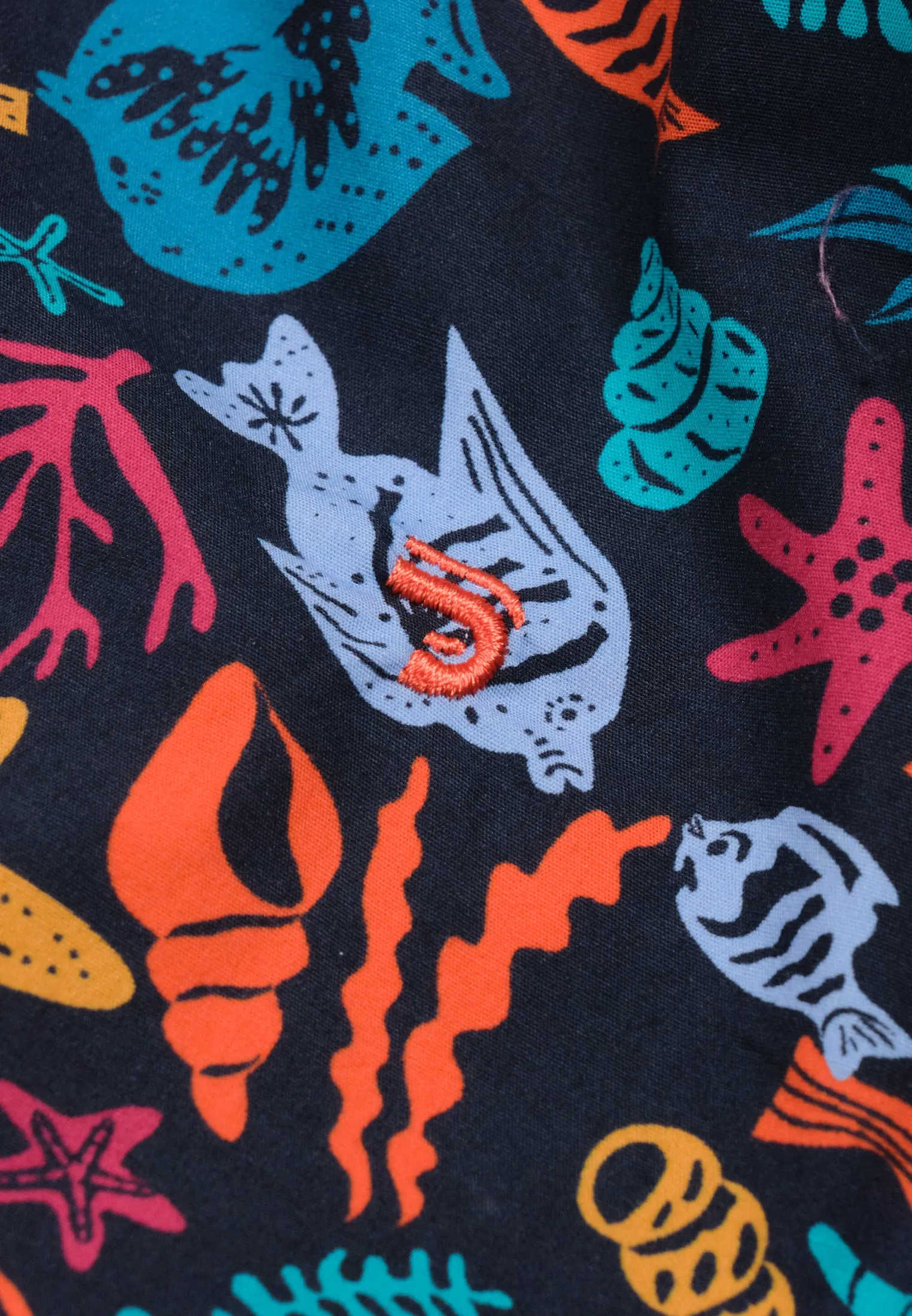 Chemise homme, imprimé faune et flore marine