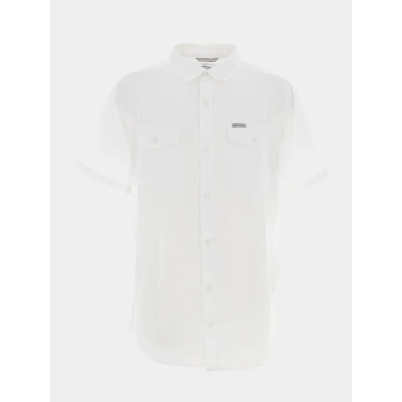 Short sleeve white bamboo beach shirt for men - Superdry | wimod