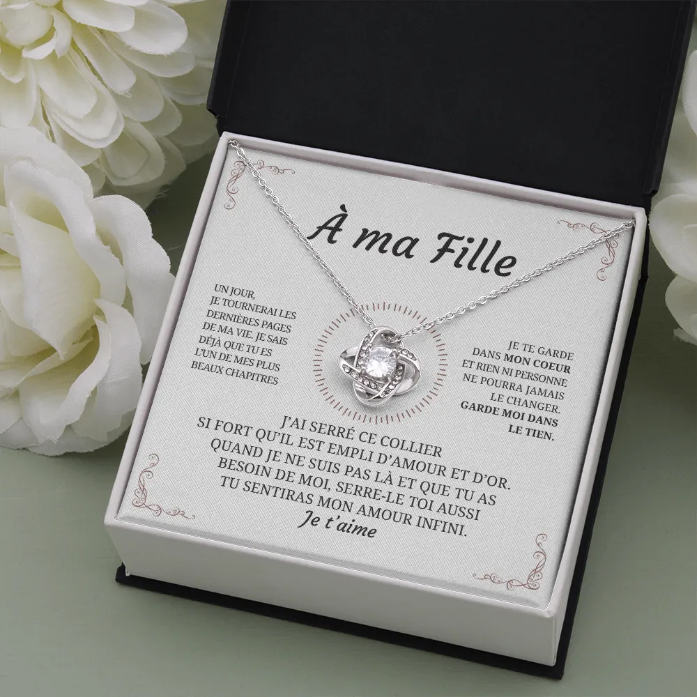 Collier pendentif PIERRE DE L'INFINI + Carte - Cadeau pour sa fille - Bijouterie famille famille