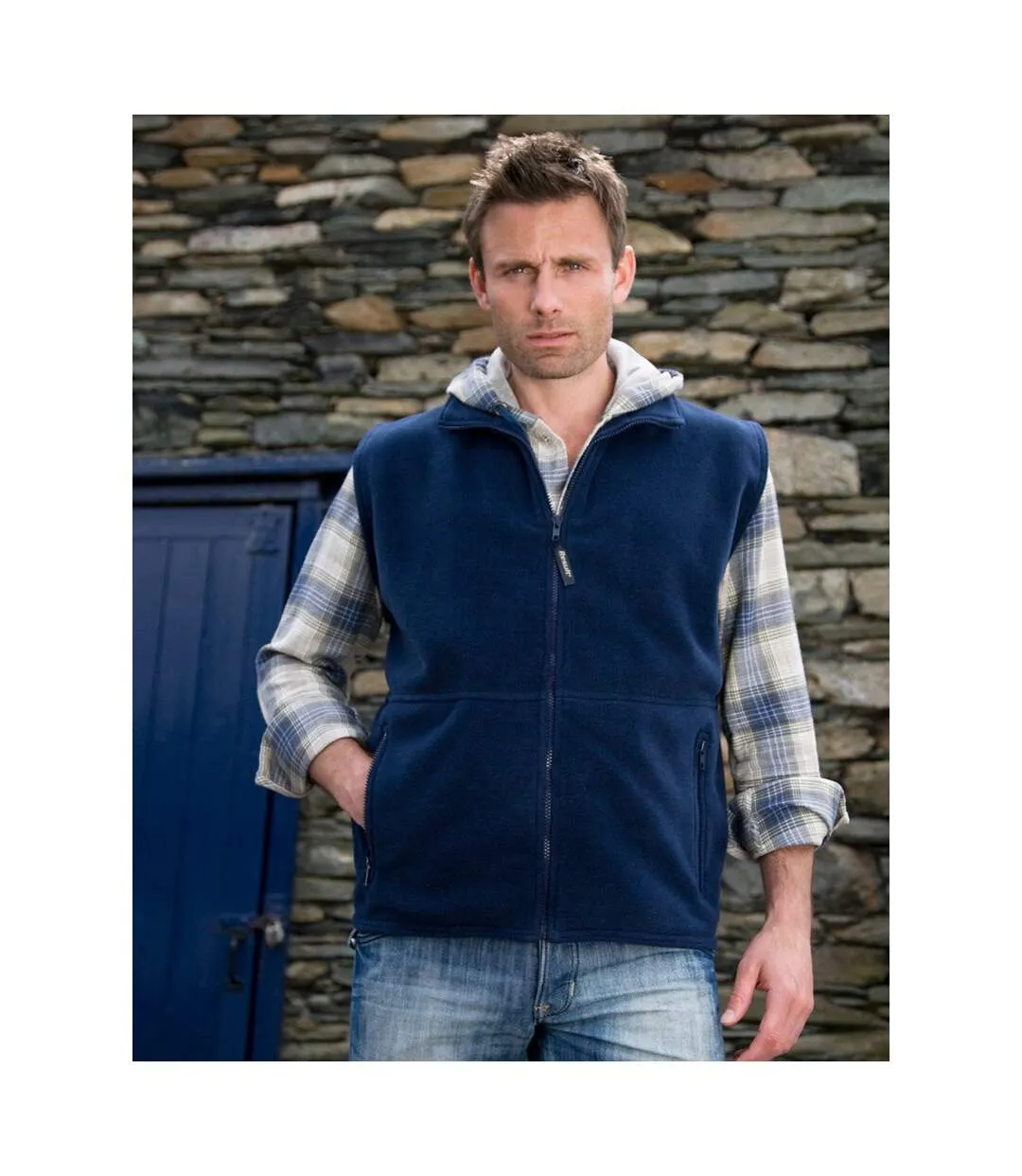 Result Royal Blue Anti-Pilling Fleece Core Vest