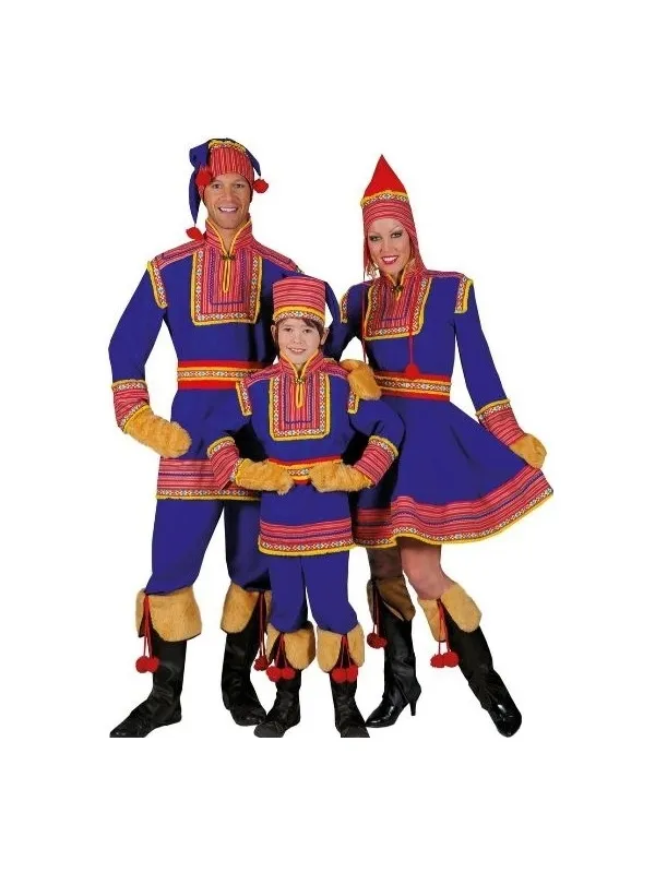 Costume traditionnel de Laponie pour femme Saami