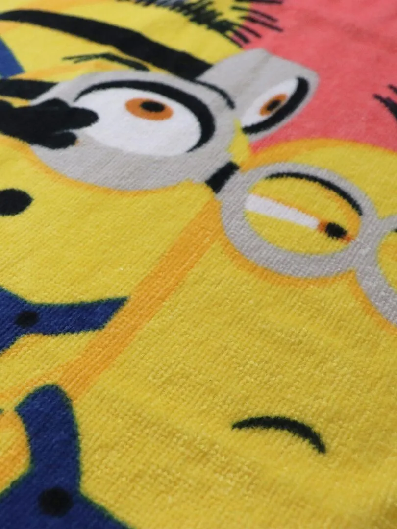 Minions Banana Printed Beach Towel - Red