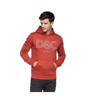 Duck and Cover red men's Icarusa hooded sweatshirt