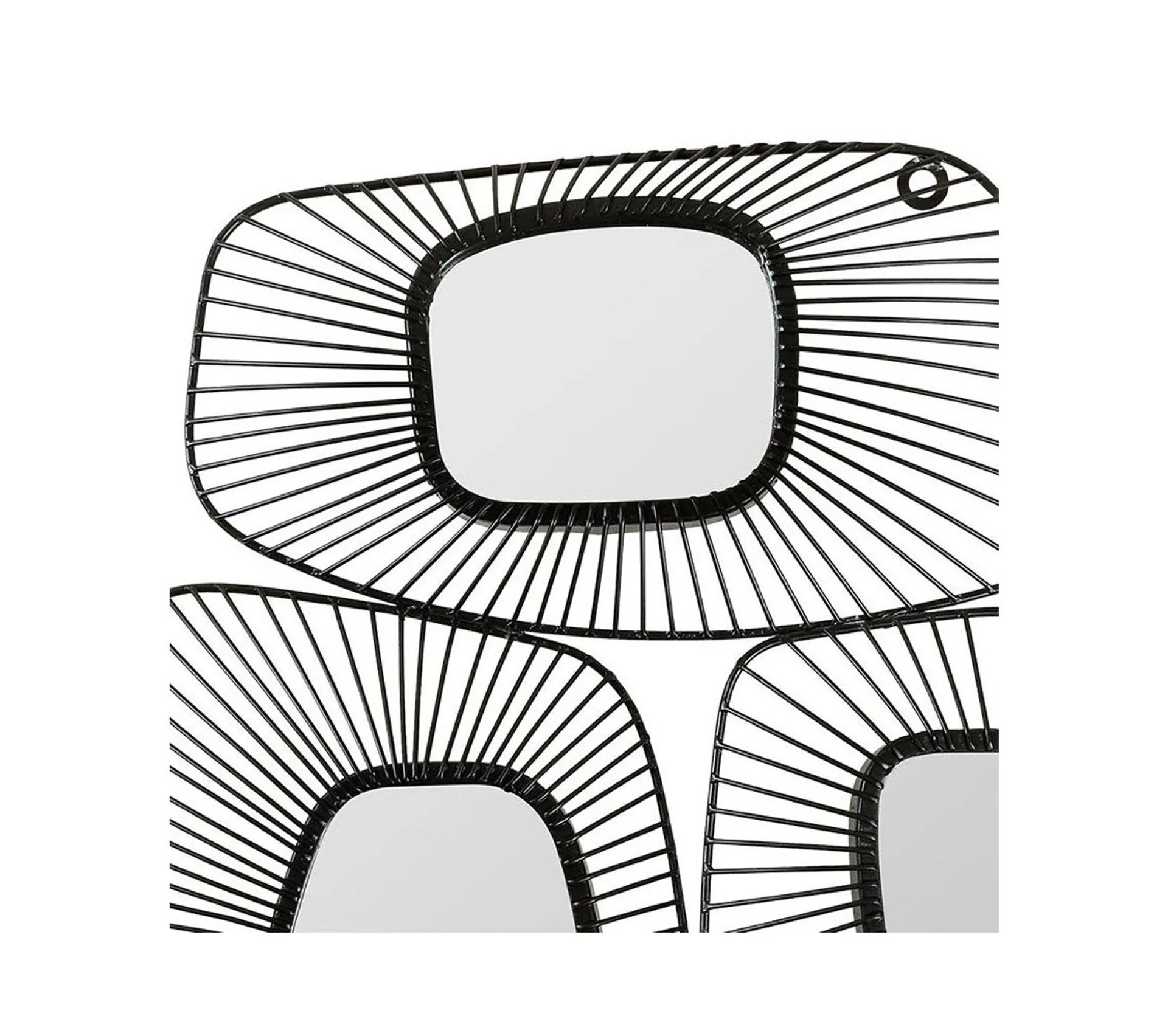 Décoration Murale Métal Trio Miroirs