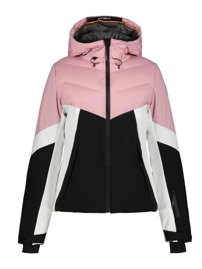 Eleele Pink White Black Women's Ski Jacket - Icepeak | wimod