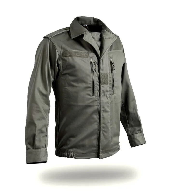 F2 Army Green French Military Style Men's Jacket - TTA Infantry Pattern.