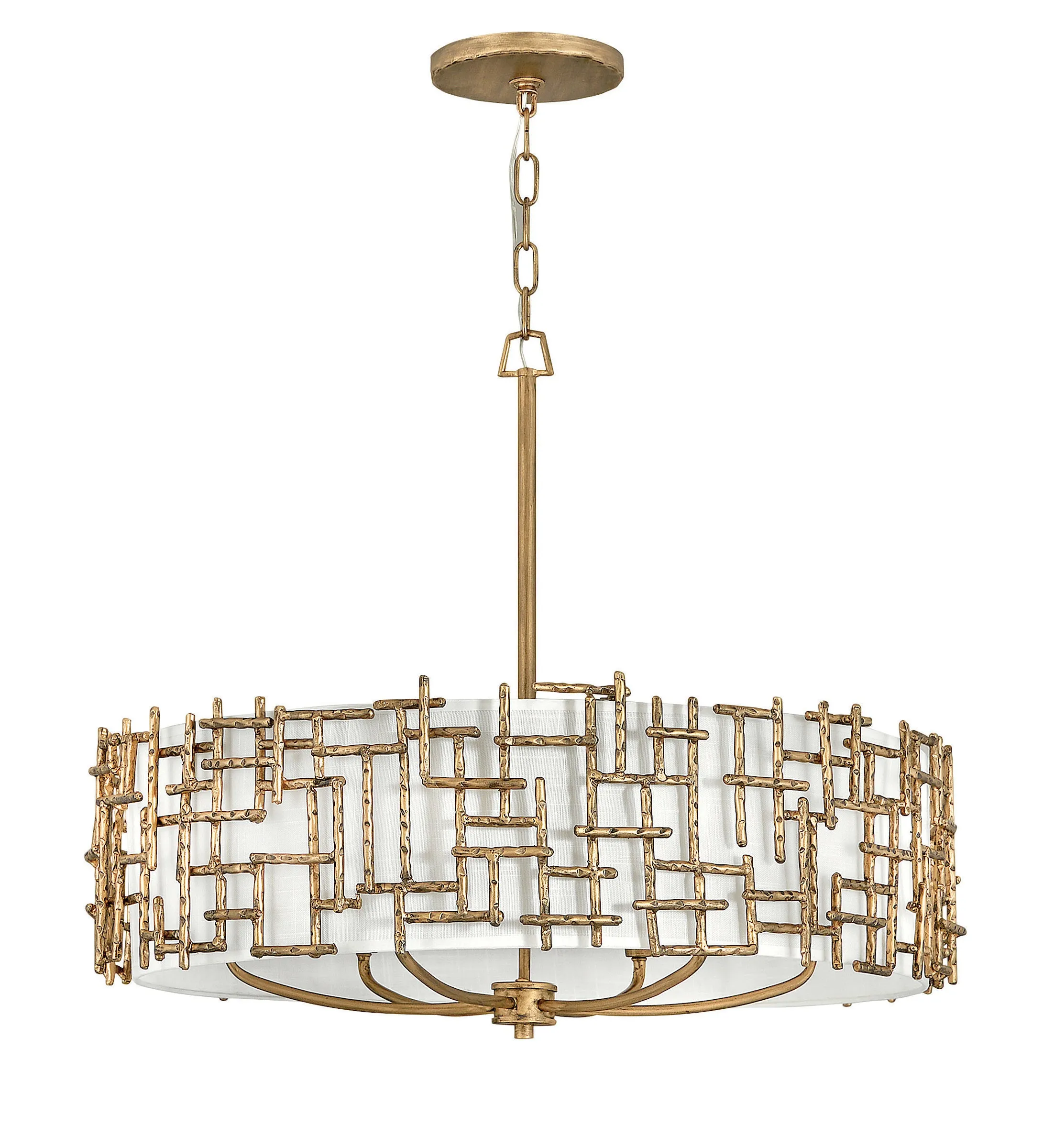 FARRAH Chandelier Or - FR33104BNG | HINKLEY