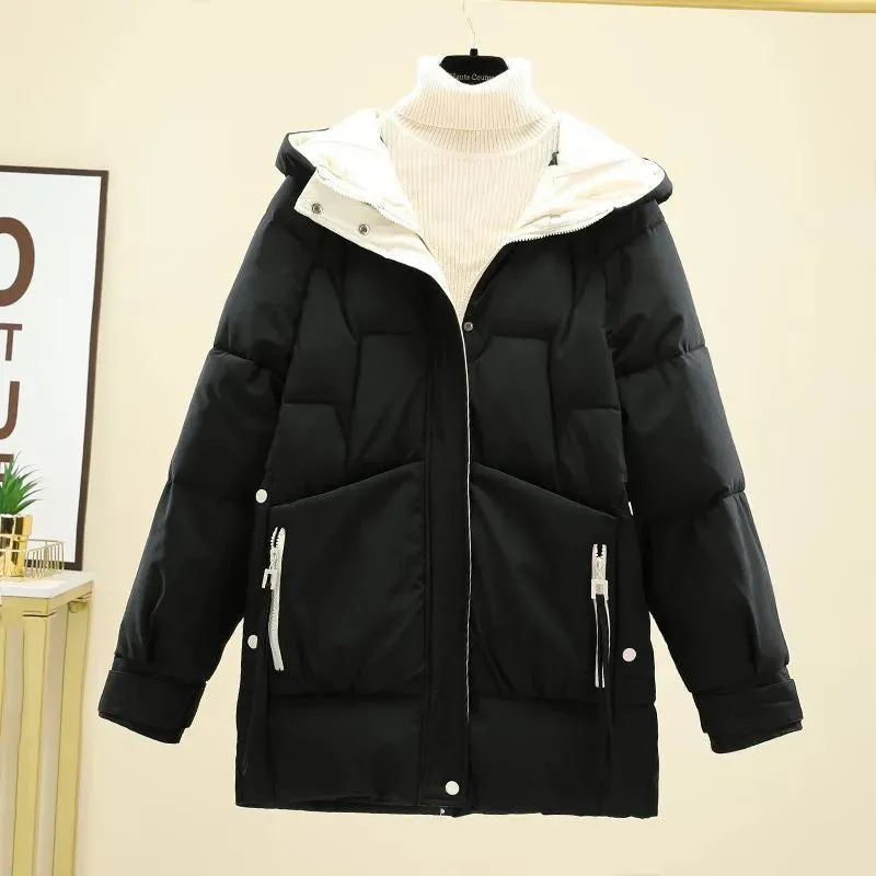Femme - Veste à capuche chaude en polaire - Confortable et parfaite po