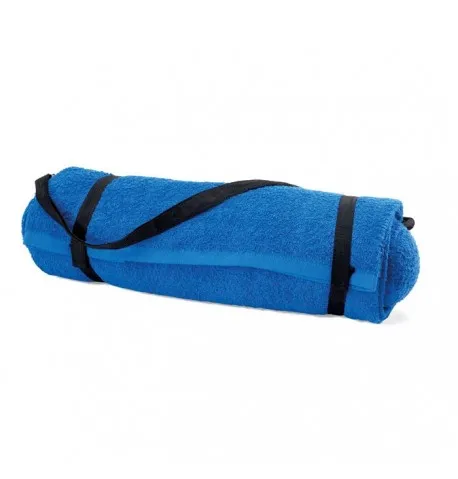 Foldable beach towel set with cotton pillow