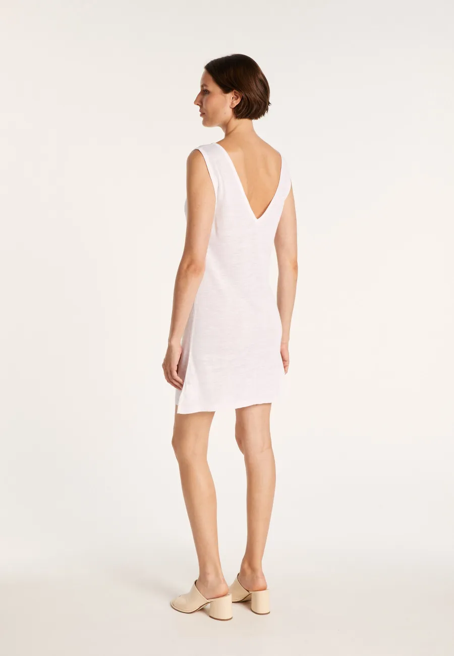 Robe lin flammé style jazz
