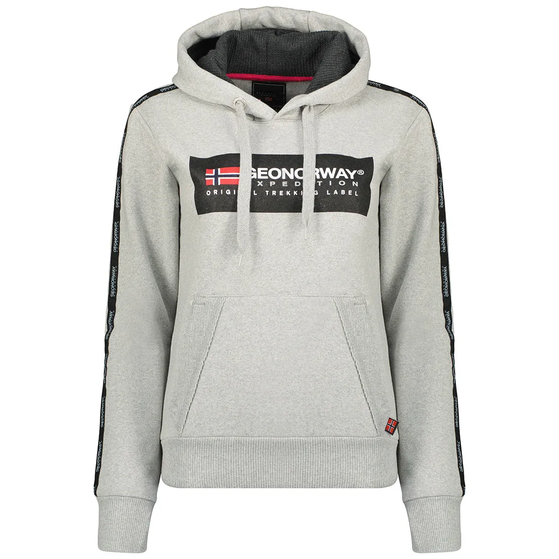 Geographical Norway Gathlete Femme - Sweat à capuche Gris Clair Gris Clair
