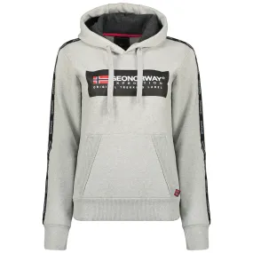 Geographical Norway Gathlete Femme - Sweat à capuche Gris Clair Gris Clair