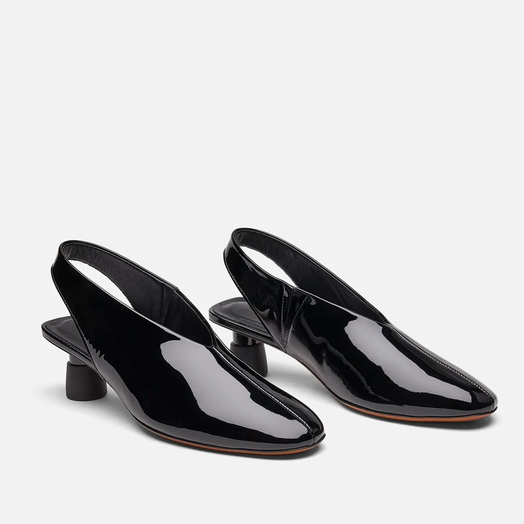 IREM escarpins, cuir de veau vernis noir