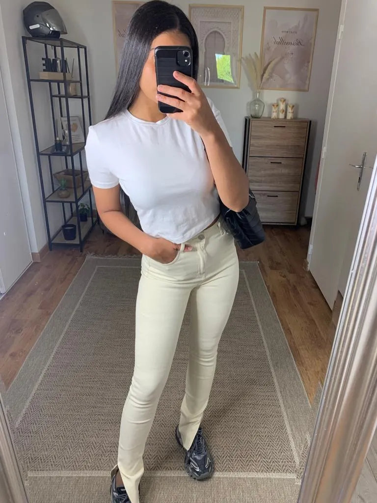Jeans a fente