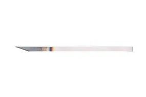 Lame de boulanger droite et lisse en acier carbone - Lot de 12