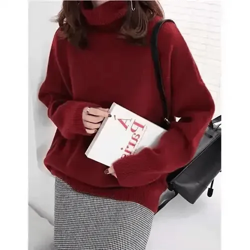 lise | Pull oversize en cachemire col roulé pour femme