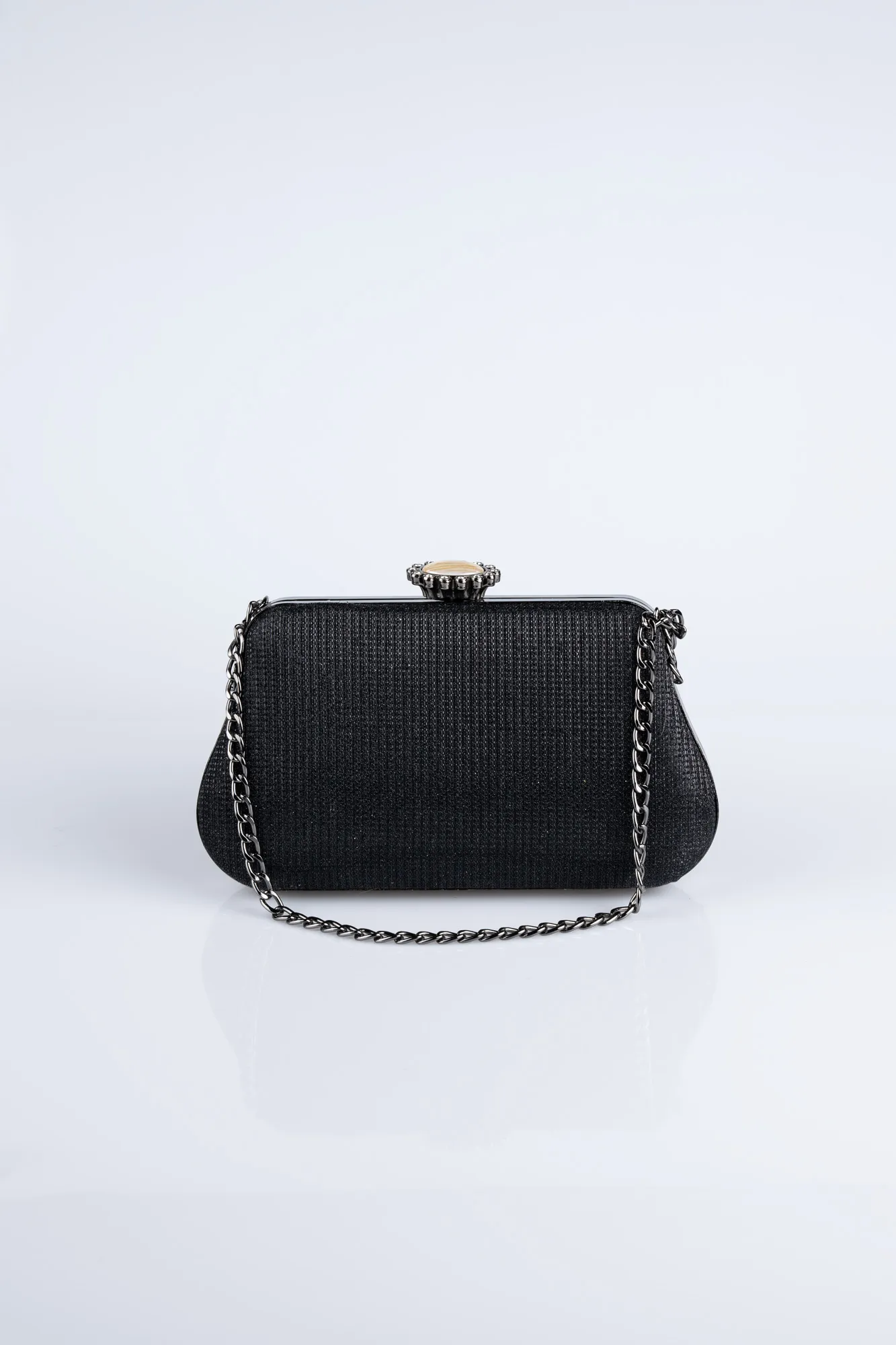 Luxury Silver Black Evening Bag SHC834