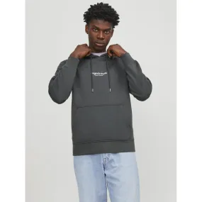 Men's Anthracite Cotton Hoodie | 3 Suisses