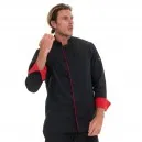 Men's Long-Sleeved Kitchen Jacket BOKO Noir - ROBUR