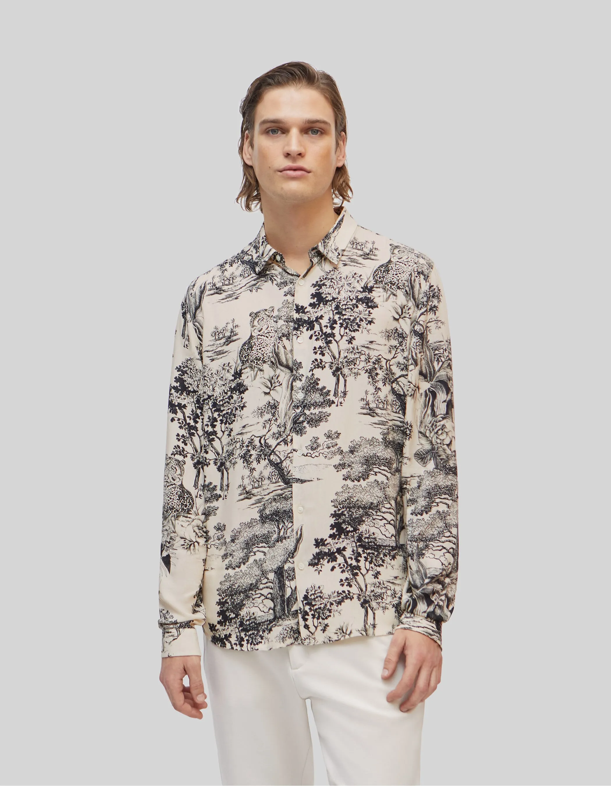 Men's Pure Edition Shirt in LENZING™ ECOVERO™ Toile de Jouy