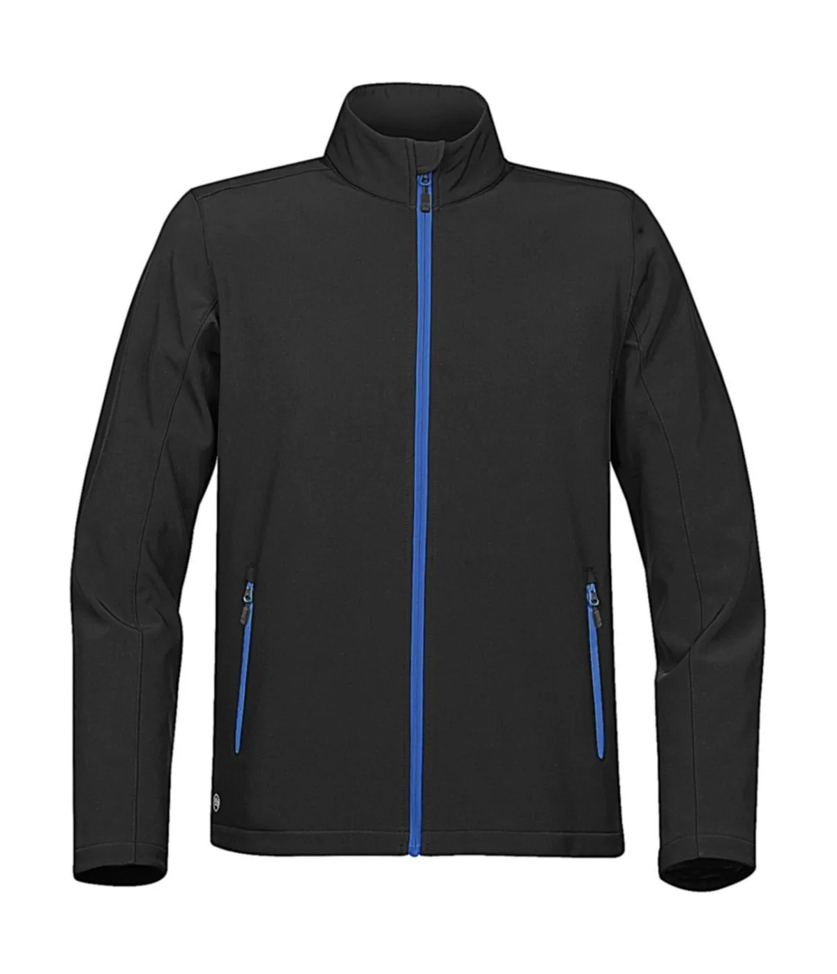 Men's Softshell Jacket - KSB-1 - Black and Azure Blue