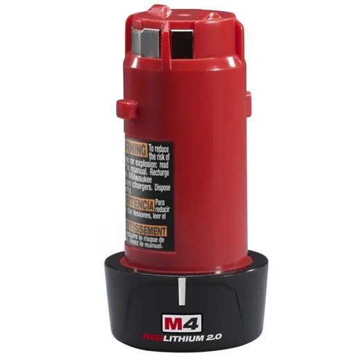 Milwaukee 48-11-2001 Batterie 4V 2.0 a/h M4 REDLITHIUM