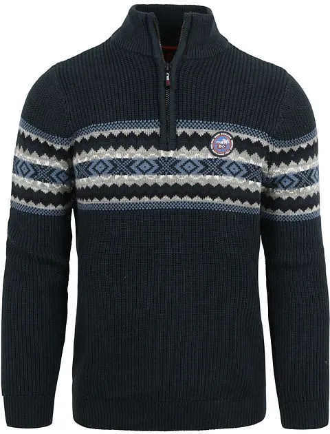 NZA Half Zip Trui Ngakawau Navy 23KN404-1726 commander en li