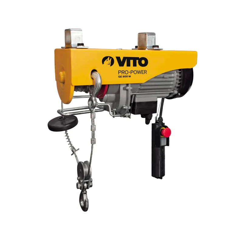 Palan Professionnel à télécommande 500W Charge jusqu'à 200 kg Hauteur de levage 6 et 12 m VITO