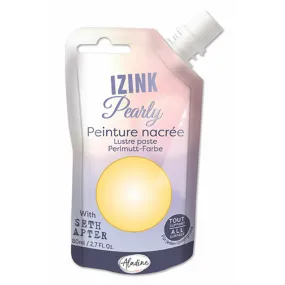 Peinture Izink pearly jaune pastel