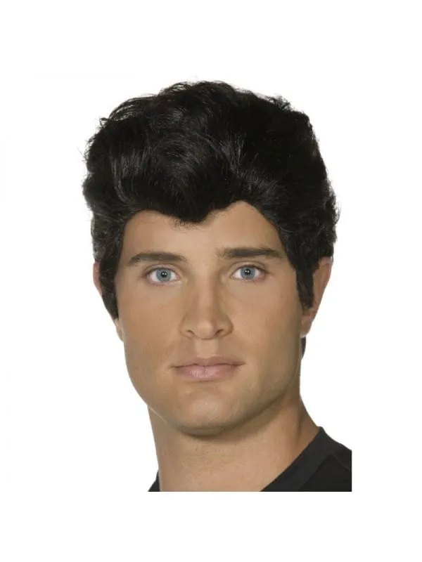 Perruque Danny Grease, noir
