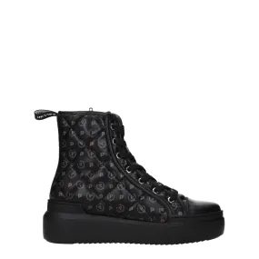 Pollini baskets femme polyuréthane noir