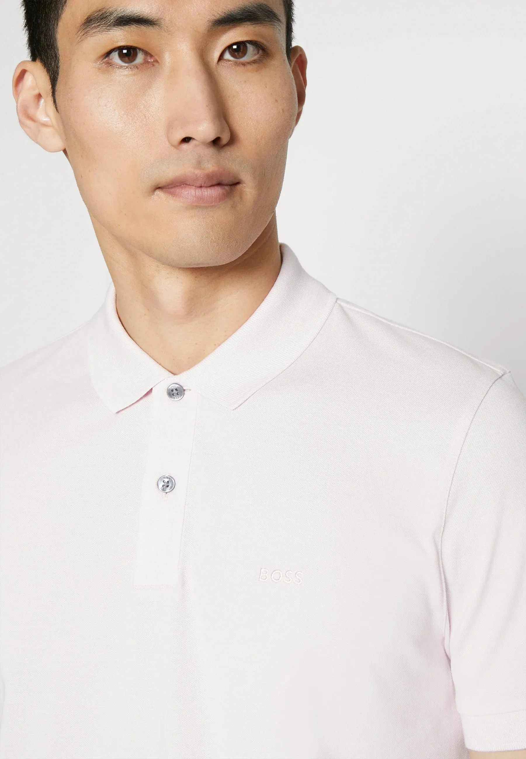 Polo BOSS rose clair