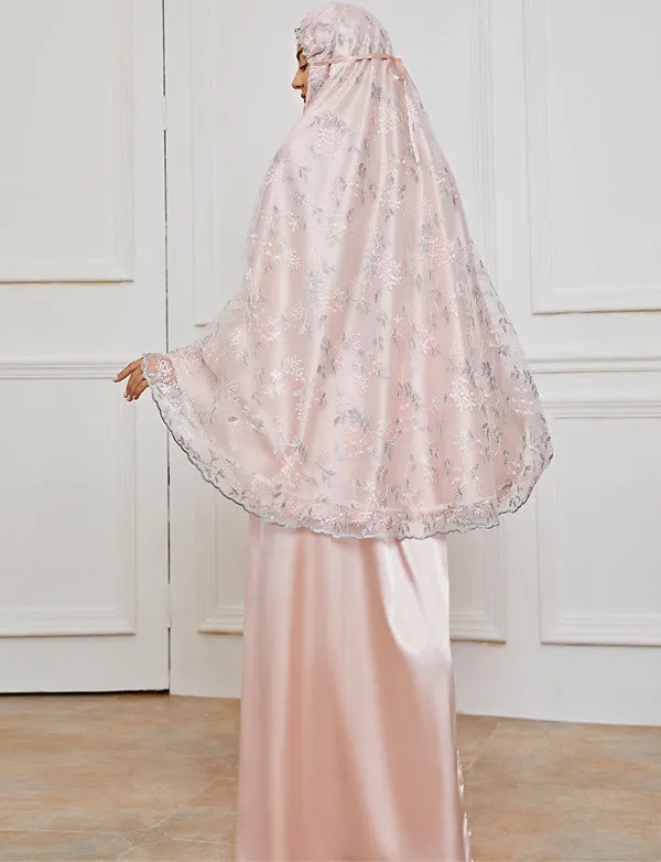 Rose embroidered lace women's costume