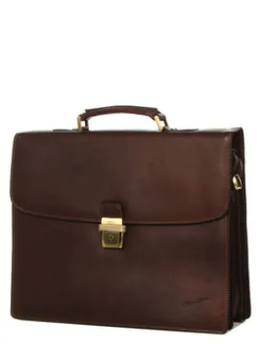 Serviette Gérard Hénon Arizona 38 cm  3 soufflets Choco  5228/02  