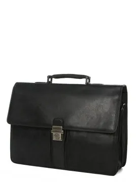 Serviette Gérard Hénon Outland 40 cm  3 soufflets Noir  8328/01  