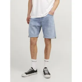 Short coupe décontractée homme bleu denim en coton | 3 Suisses