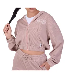 Sweat Capuche Plissé Femme Vieux Rose Project X Paris F223151