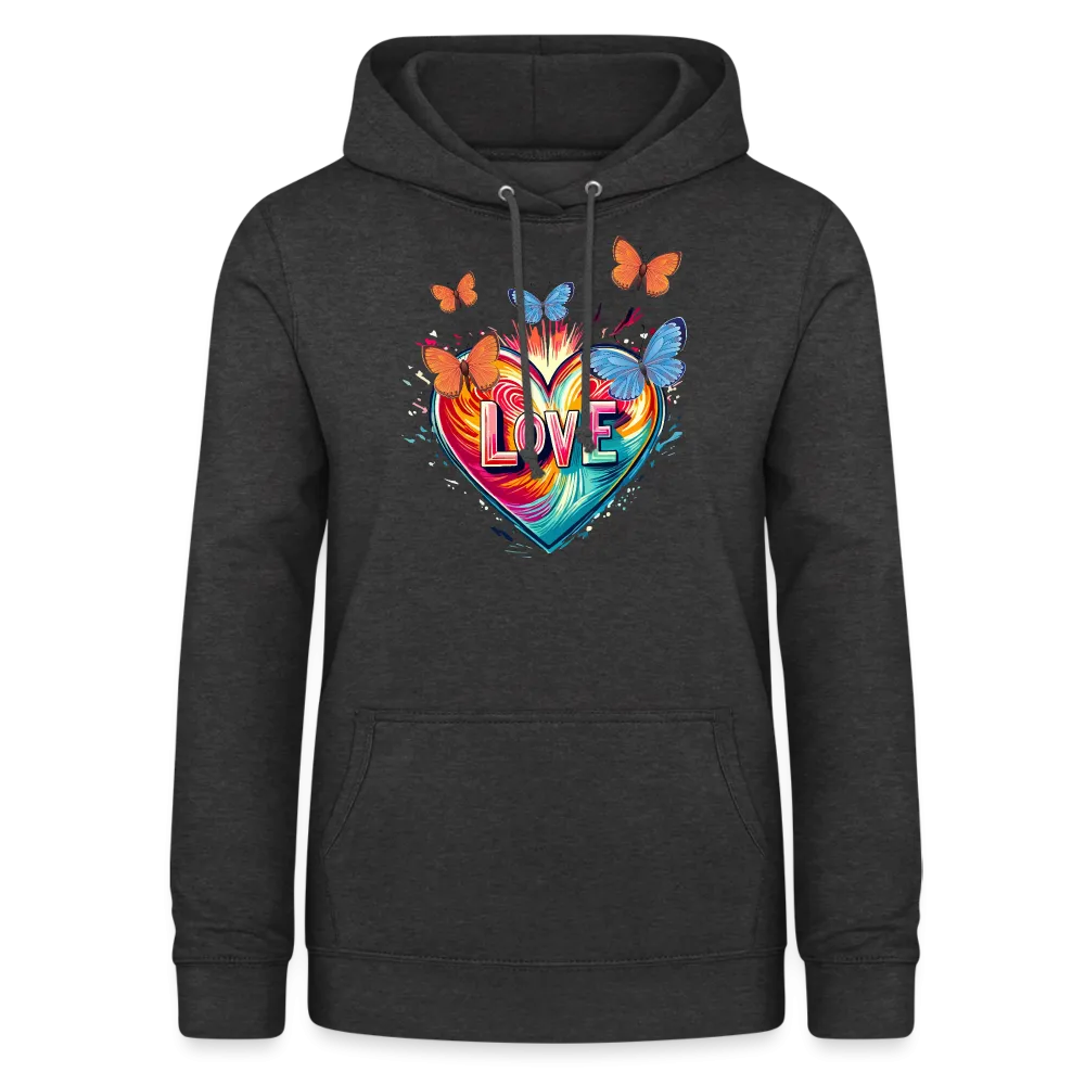 Sweat à capuche Femme Cur papillons