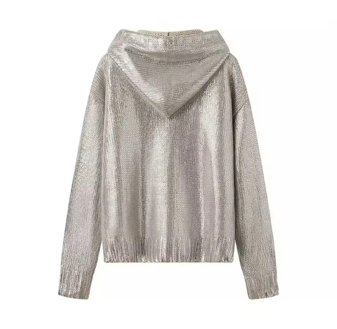 Sweat à capuche pailleté  Femme
