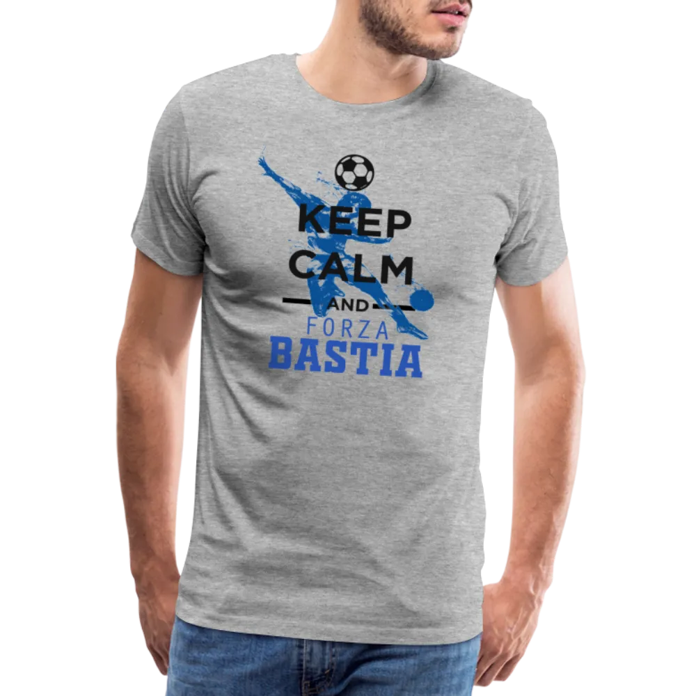 T-shirt Premium Homme Keep Calm and Forza Bastia