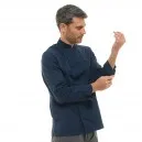 Texas Long-Sleeve Navy Kitchen Jacket for Men - MANELLI