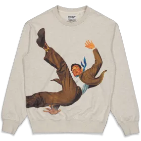 THE LOOSE COMPANY SWEAT CREW FALLING GREY - Hutchis