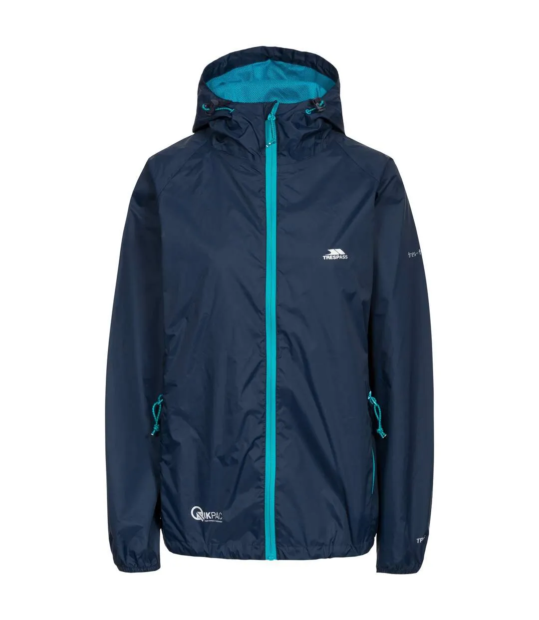 Trespass Qikpac Women's Navy Blue Waterproof Foldable Jacket